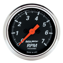 Varvräknare 52mm 7000 RPM IN-DASH DESIGNER BLACK